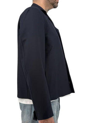 Jil Sander Men's 50 Navy Wool Mohair 4 Button Hidden Closure Sport Jacket Italy