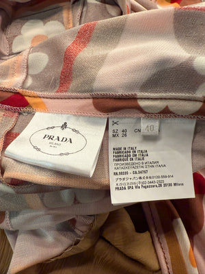 Prada SS 2017 Floral Print Dress - Size 10