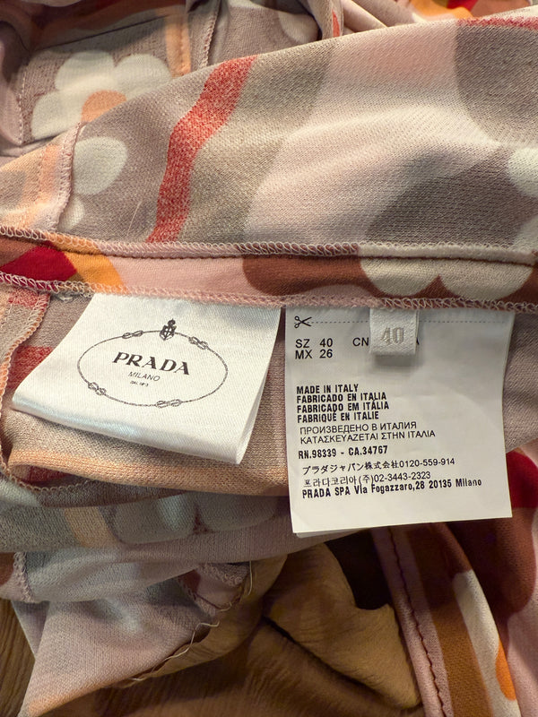 Prada SS 2017 Floral Print Dress - Size 10