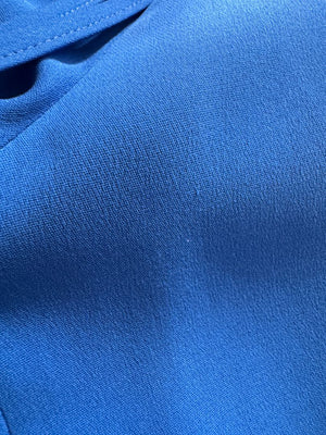 Valentino Blue Silk Drawstring Waist Pants – Size IT 40