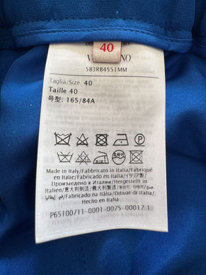 Valentino Blue Silk Drawstring Waist Pants – Size IT 40