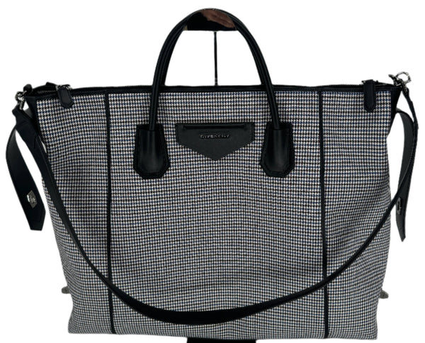 Givenchy Houndstooth Soft Antigona Weekend Tote