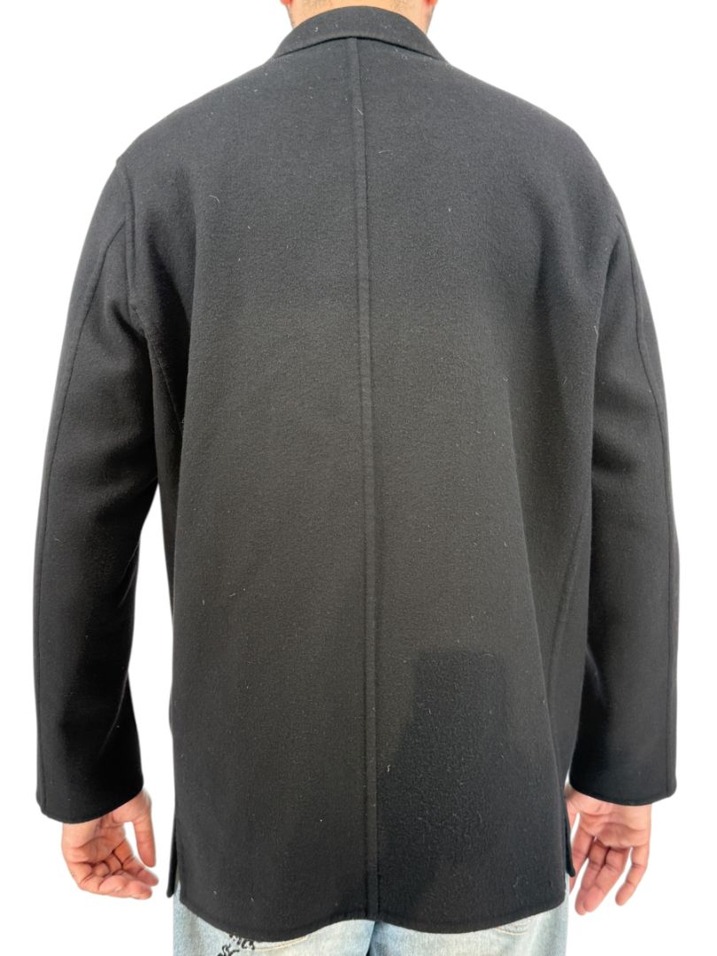 Jil Sander Men's 50 Black 100% Cashmere Double Face 3 Button Jacket Italy