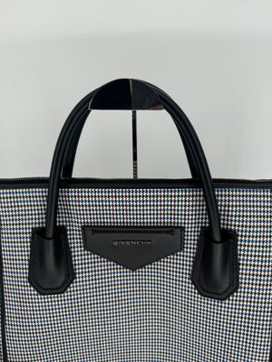 Givenchy Houndstooth Soft Antigona Weekend Tote