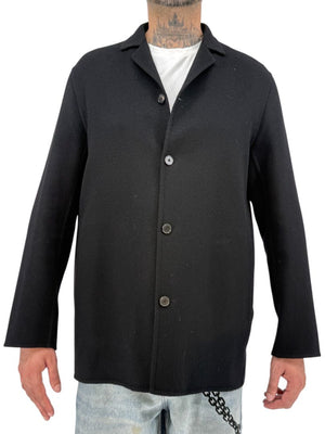 Jil Sander Men's 50 Black 100% Cashmere Double Face 3 Button Jacket Italy