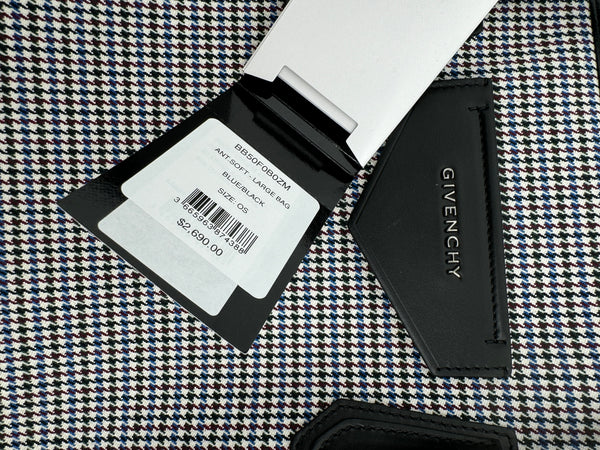 Givenchy Houndstooth Soft Antigona Weekend Tote