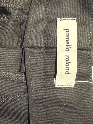 Pamella Roland Black Tailored Straight-Leg Pants – Large