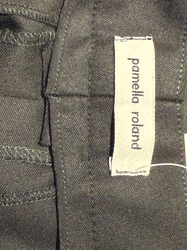 Pamella Roland Black Tailored Straight-Leg Pants – Large