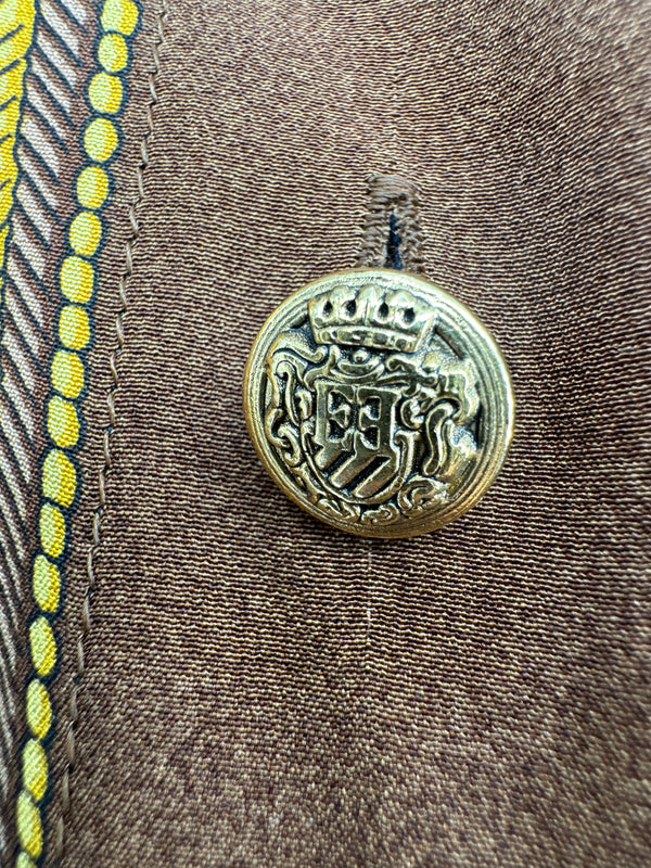 Escada Zebra Print Silk Blouse - Size 38