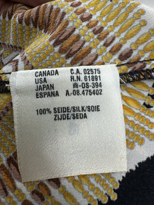 Escada Zebra Print Silk Blouse - Size 38