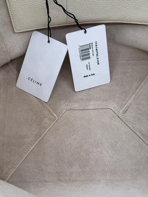Celine Chalk Soft-Grained Calfskin Cabas Phantom Tote