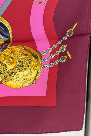 Hermes Parmi les Fleurs, Je Compte les Heures Silk Scarf