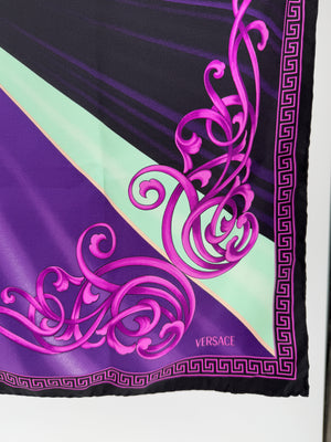 Versace 100% Silk Scarf - Medusa Logo