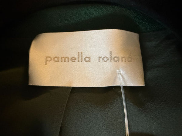 Pamella Roland Green Pantsuit with Embellished Blazer – Large