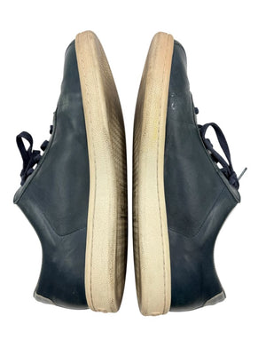 Chanel Blue Leather Lace-Up Sneakers – Size 40