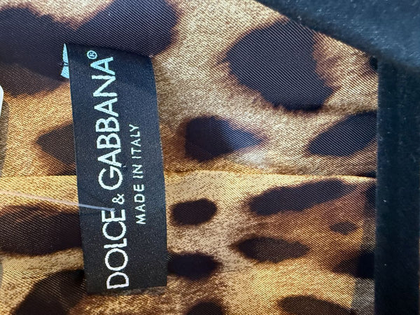 Dolce & Gabbana Black Wool-Silk Blend Tuxedo Blazer & Pants Set – Size IT 44 (US 8)