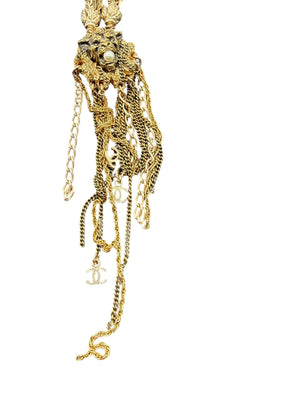 Chanel Lion Head Tassel Necklace with CC Charms – Fall 2011 – 20"