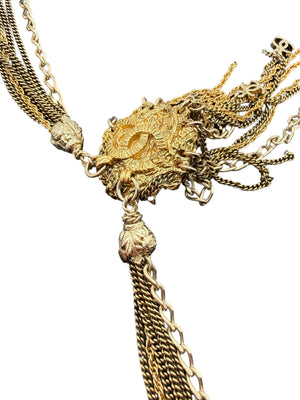 Chanel Lion Head Tassel Necklace with CC Charms – Fall 2011 – 20"