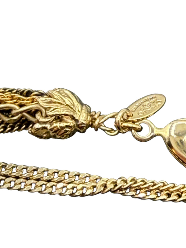 Chanel Lion Head Tassel Necklace with CC Charms – Fall 2011 – 20"