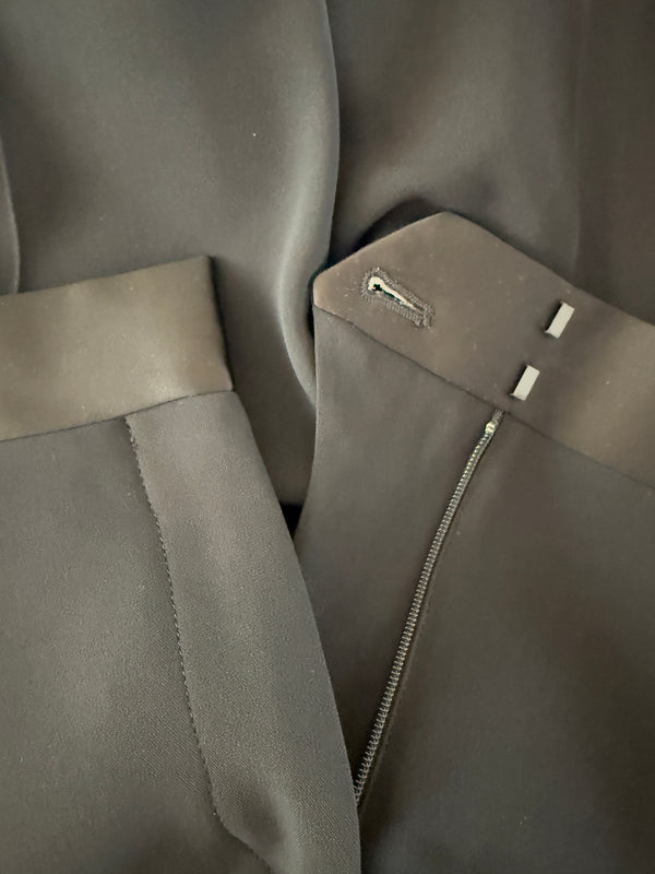 Céline Black Satin Trim Trousers - NWT - Size 42