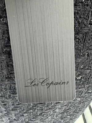 Les Copains Black Textured Wool Blend Skirt Suit – Size 10 (NWT)