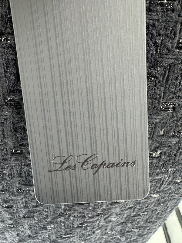 Les Copains Black Textured Wool Blend Skirt Suit – Size 10 (NWT)