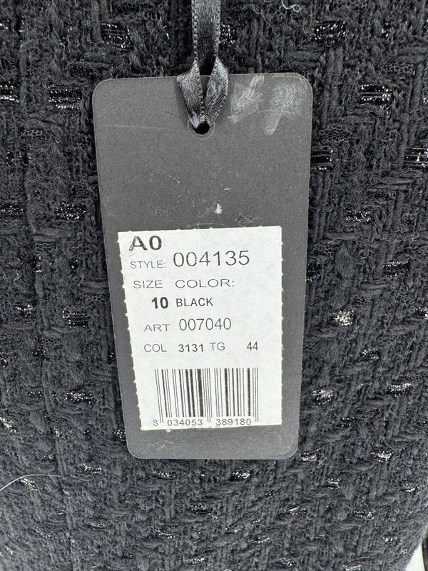 Les Copains Black Textured Wool Blend Skirt Suit – Size 10 (NWT)