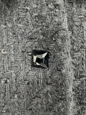 Les Copains Black Textured Wool Blend Skirt Suit – Size 10 (NWT)