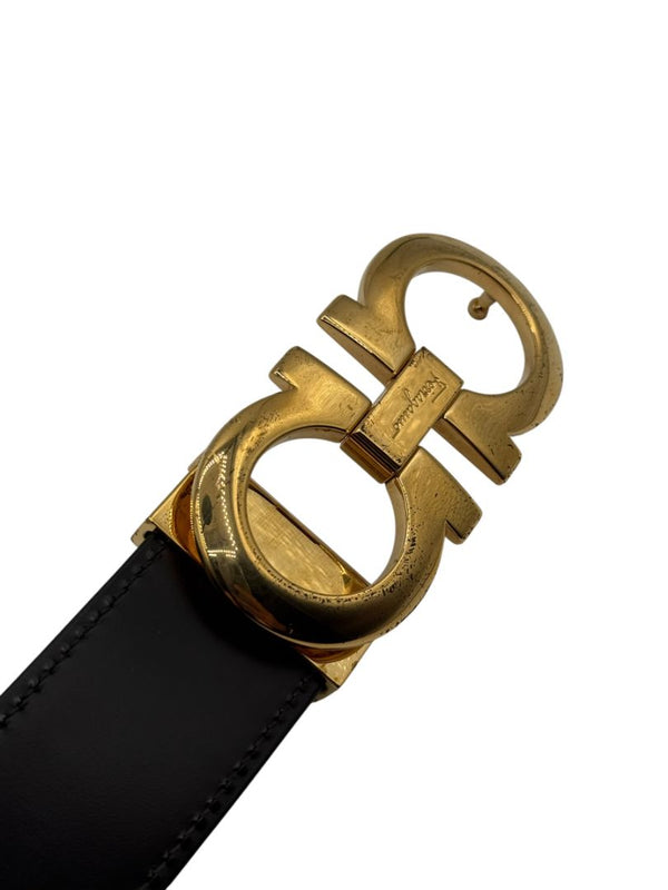 Salvatore Ferragamo Reversible Gancini Leather Belt – Size 38"(L/XL)