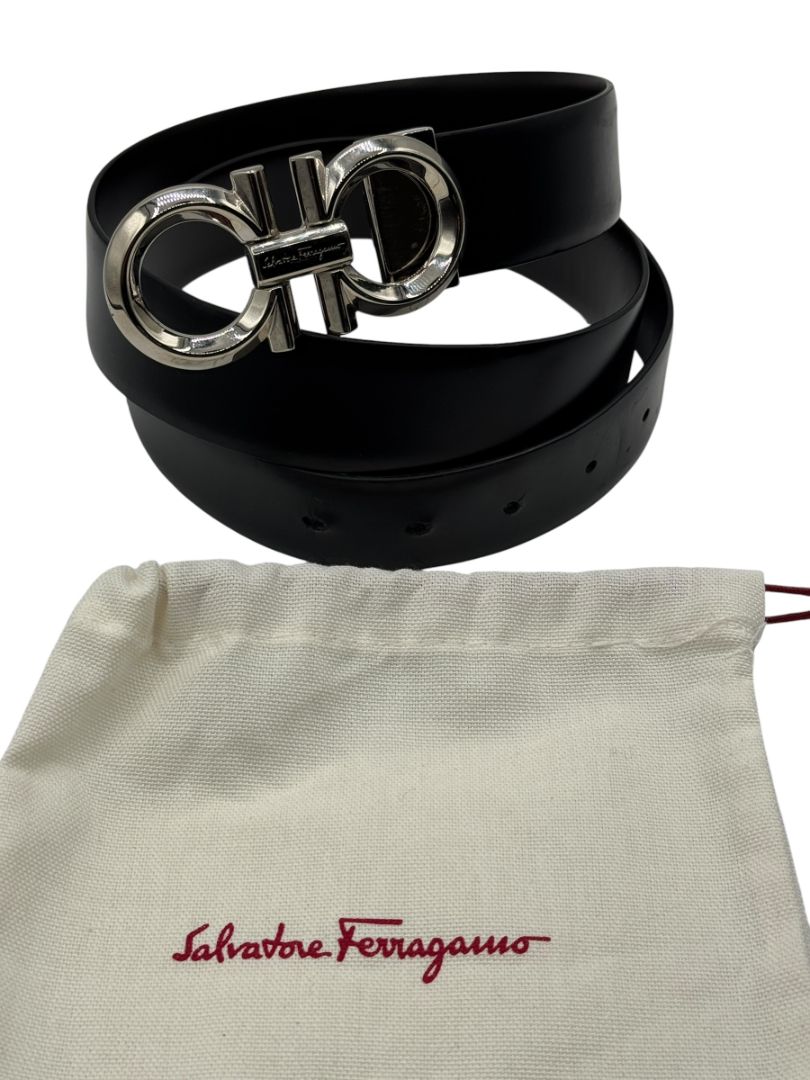 Salvatore Ferragamo Reversible Gancini Leather Belt – Size 38"(L/XL)