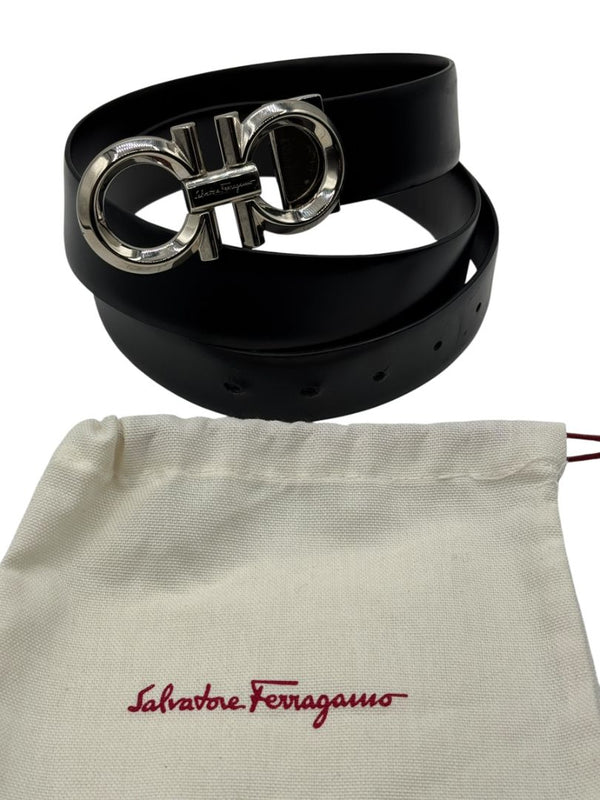 Salvatore Ferragamo Reversible Gancini Leather Belt – Size 38"(L/XL)