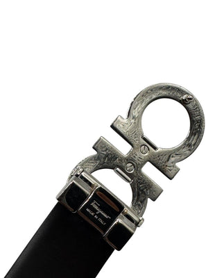 Salvatore Ferragamo Reversible Gancini Leather Belt – Size 38"(L/XL)