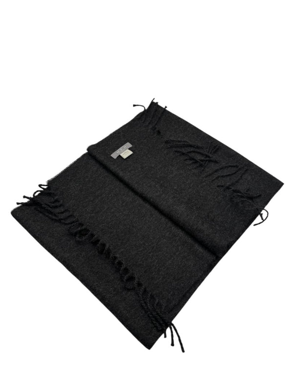 MFH by Carlos Pumayalli Charcoal Baby Alpaca Scarf – Made in Peru