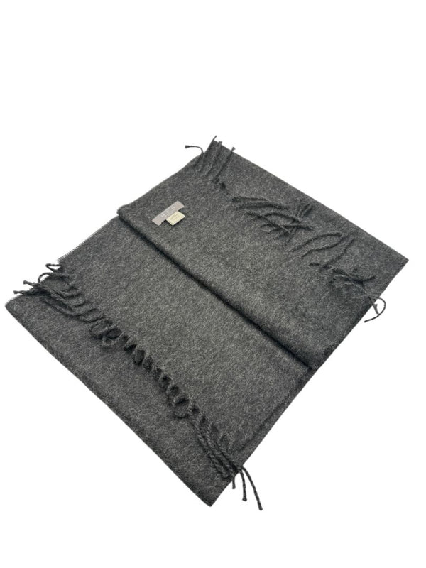 MFH by Carlos Pumayalli Charcoal Baby Alpaca Scarf – Made in Peru