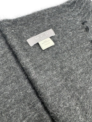 MFH by Carlos Pumayalli Charcoal Baby Alpaca Scarf – Made in Peru