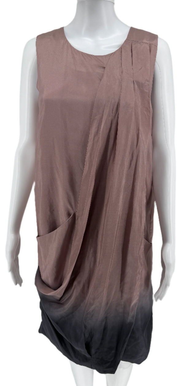 Marni Ombré Draped Silk Dress – Very Good Preowned Condition – 100% Silk