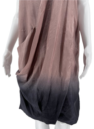 Marni Ombré Draped Silk Dress – Very Good Preowned Condition – 100% Silk