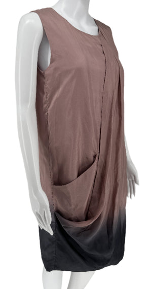 Marni Ombré Draped Silk Dress – Very Good Preowned Condition – 100% Silk