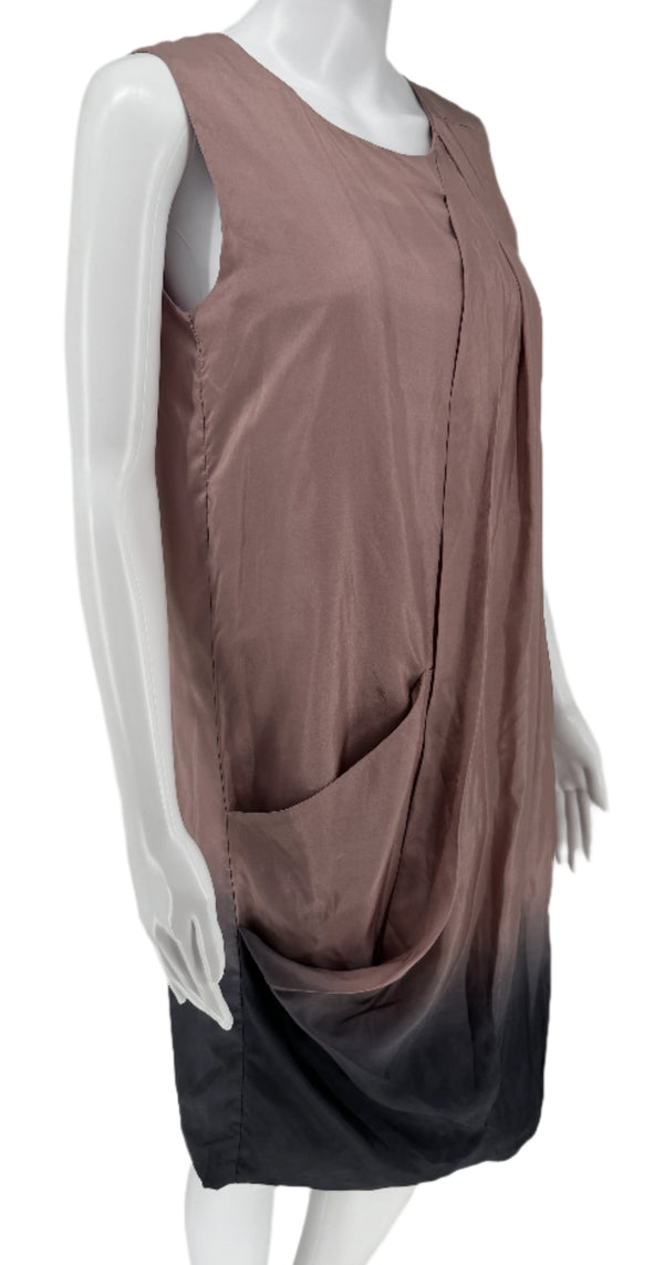 Marni Ombré Draped Silk Dress – Very Good Preowned Condition – 100% Silk