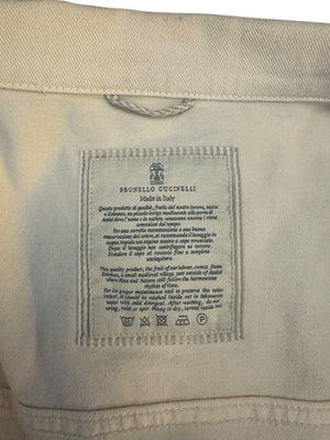 Brunello Cucinelli Luxury Cotton Denim Jacket Mens Size 60
