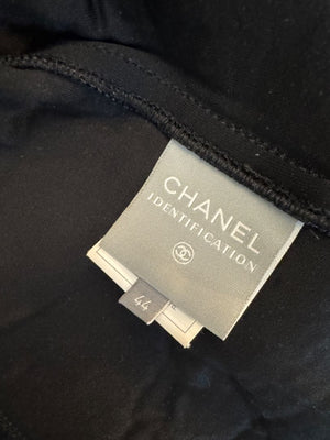 2004 Chanel Sport Technical Zip Jacket with Rubberized CC Shoulder Panels – Size 44