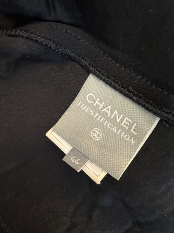 2004 Chanel Sport Technical Zip Jacket with Rubberized CC Shoulder Panels – Size 44