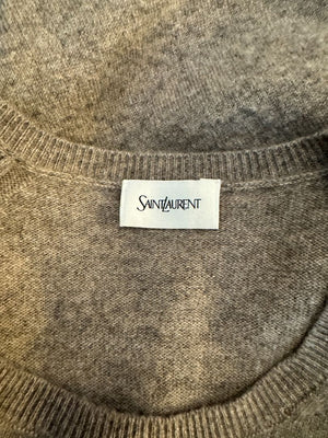 Mens Saint Laurent Paris 100% Cashmere Sweater – Size L