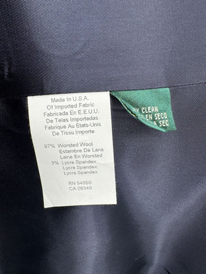 Lauren Ralph Lauren Navy Wool Blend Skirt Suit – Size 6 (NWT)