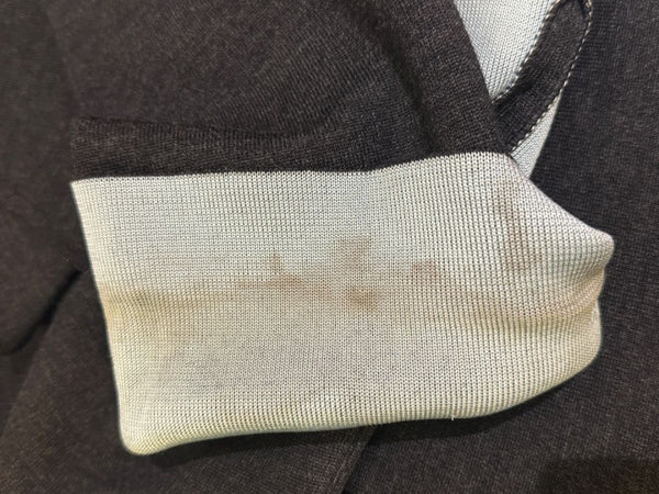 Thierry Mugler Vintage 90's Gray Knit Two-Piece Skirt Suit – Jacket Size L / Skirt Size M