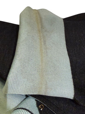 Thierry Mugler Vintage 90's Gray Knit Two-Piece Skirt Suit – Jacket Size L / Skirt Size M