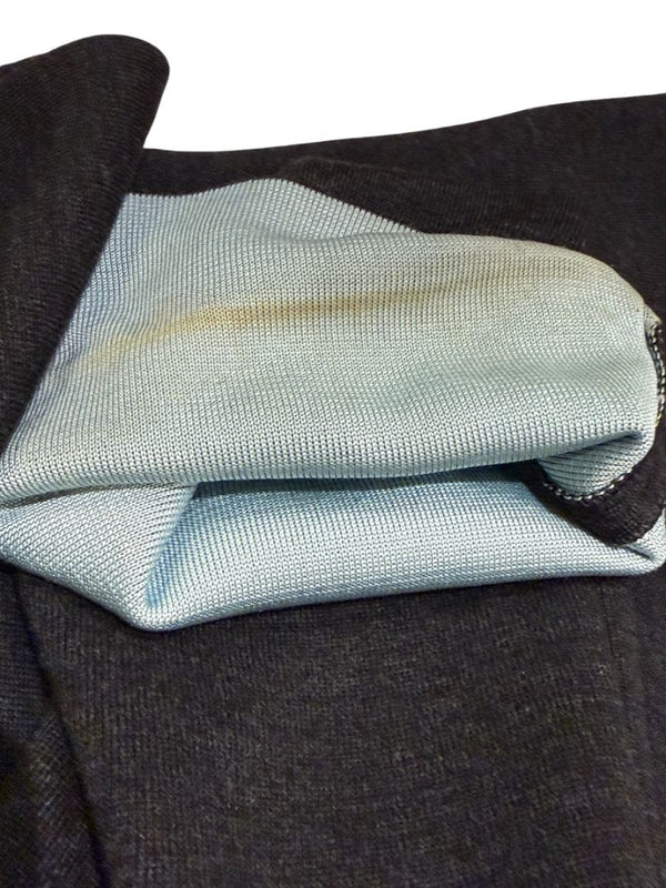 Thierry Mugler Vintage 90's Gray Knit Two-Piece Skirt Suit – Jacket Size L / Skirt Size M