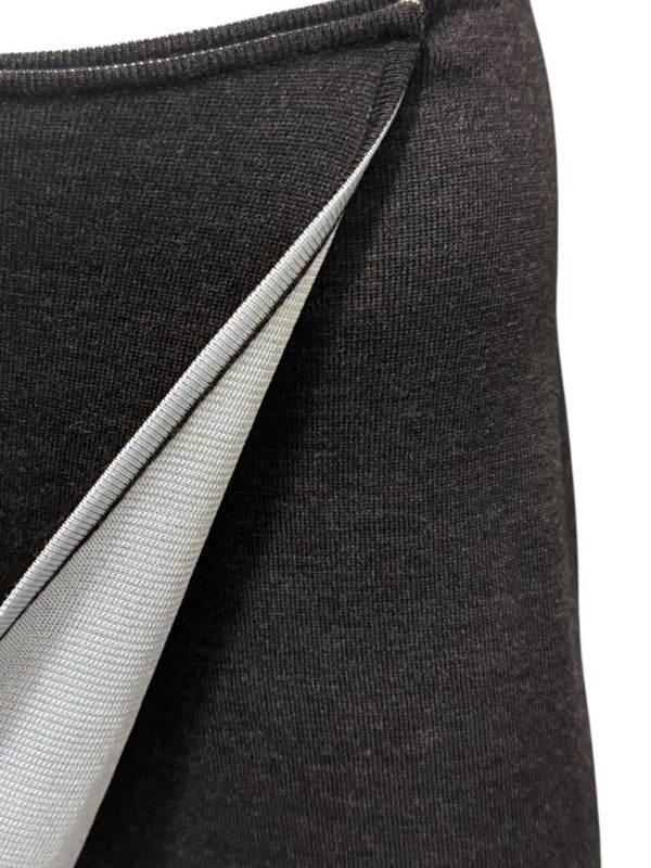 Thierry Mugler Vintage 90's Gray Knit Two-Piece Skirt Suit – Jacket Size L / Skirt Size M