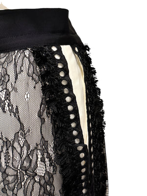 UNTLD Black Lace Two-Piece Skirt Suit – Size 8