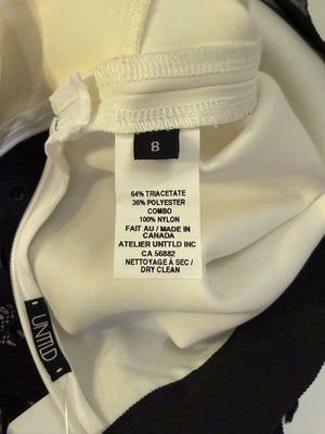 UNTLD Black Lace Two-Piece Skirt Suit – Size 8